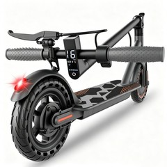 350W Kids Electric Scooter Foldable Long Range Scooter with Front Rear Lights