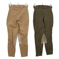 On Course Size 26 Riding Breeches Lot of 2 Pair Equestrian Stretch Tan Olive