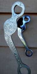 Vintage Cutting Horse Style Engraved Grazing Horse Bit Sweet Iron Mouth