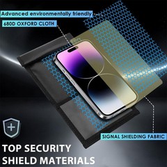 2 Pack Military Grade Faraday Bags for Smartphones | Signal Blocking; Magneti…