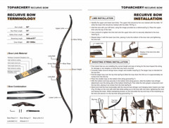 60″ Takedown Recurve Bow 30-55lb RH Wooden Riser Traditional Bow Archery Hunting