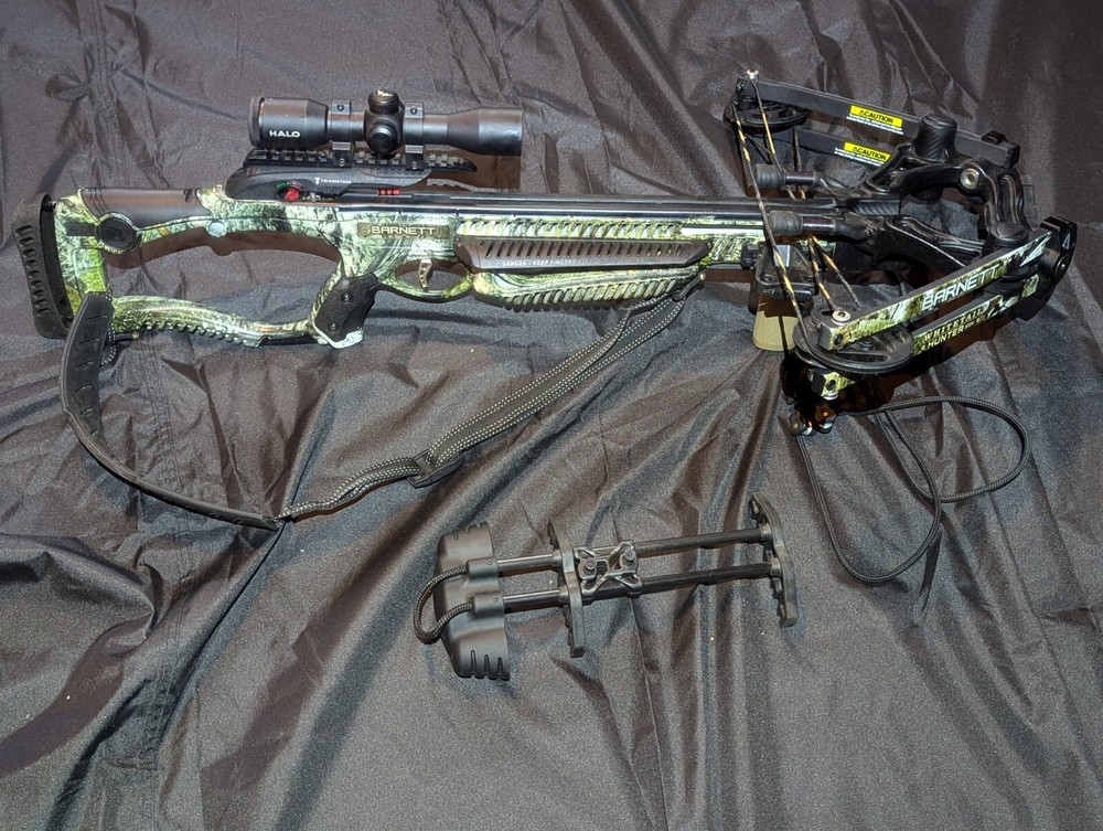 Barnett Whitetail Hunter STR MO Camo Crossbow with 4×32 Scope 375 FPS