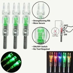 US LED Lighted Nocks for Arrows with .244/6.2mm Inside Diameter Hunting Shooting