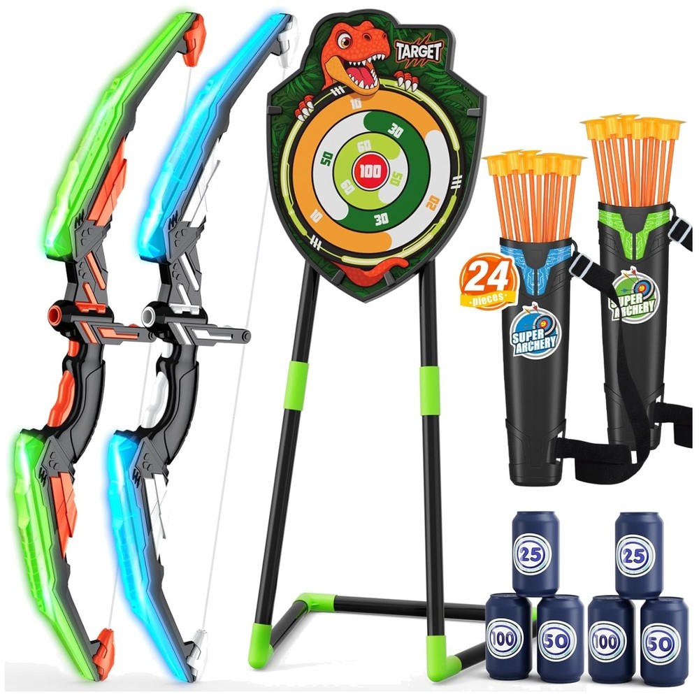 Indoor Outdoor Bow and Arrow Set for Boys Girls