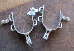 Vintage Partrade Roper-Style Western Spurs