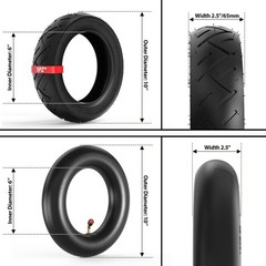 1PZ 10×2.50 Tire or Inner Tube and Tire Set Replacement for Smart Self Balanc…
