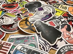 100 Skateboard Stickers bomb Vinyl Laptop Luggage Decals Dope Sticker Lot best