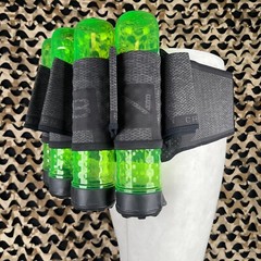 NEW Carbon CRBN 5 Pack SC Paintball Harness – Black Heather – Small/Medium