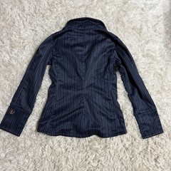 Women’s Small Navy Striped Kerrits Horseback Riding Show Coat Jacket