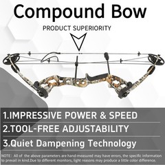 30-55LBS Hunting Compound Bow Arrow Set Adult PulleyBow Archery Target Shooting