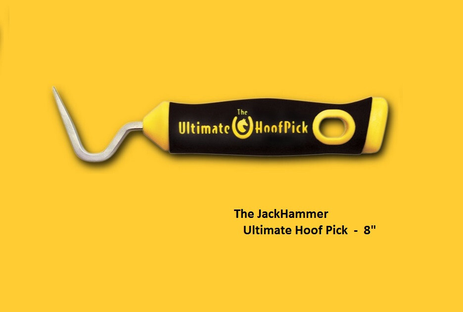The Jackhammer Ultimate HoofPick / Hoof Pick, yellow handle — ships free
