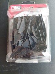 100pk Bohning Archery Blazer 1.5 Inch Mini Vanes: Black: NOS