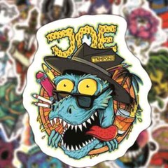 NEW Gothic Horror Stickers 50Pcs Skull Graffiti Decals for Laptop Skateboard