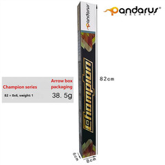 12pcs Pure Carbon Arrows SP400-1600 0.001″ ID4.2mm Archery Bow Target PANDARUS