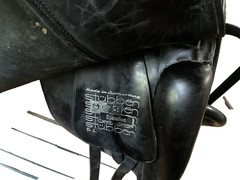 Black 17 in Used Stubben Scandica DL Dressage Saddle set & Bundle