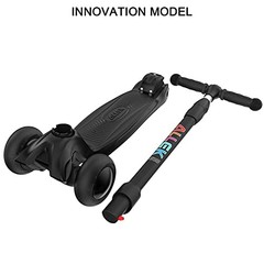 Kick Scooter B03 – Lean ‘N Glide 3-Wheel Push Scooter – Extra Wide Black