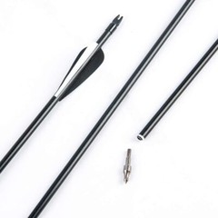 12PCS 30″ OD 8mm Archery Arrows Spine 500 Fiber Shalft For Recurve/Compound Bow