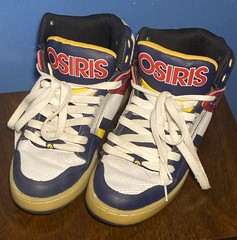 VINTAGE Osiris Skate Shoes NYC 83, Rare Primary Colors w/ Box Y2K US Mens Sz 10