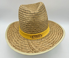 Vintage 2006 Australian Outback Spectacular Straw Hat R.M. Williams Size S/M