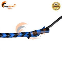 Real Leather Heavy Duty 04 Feet 12 Plaits Braided Whip Handmade Snake Bullwhip