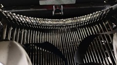 Vintage 1950s Royal FP Manual Desktop Typewriter Grey Magic Margin Restorers