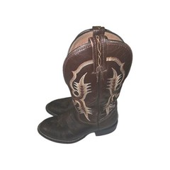 Tony Lama Men’s Brown Western Cowboy Boots 7.5 D