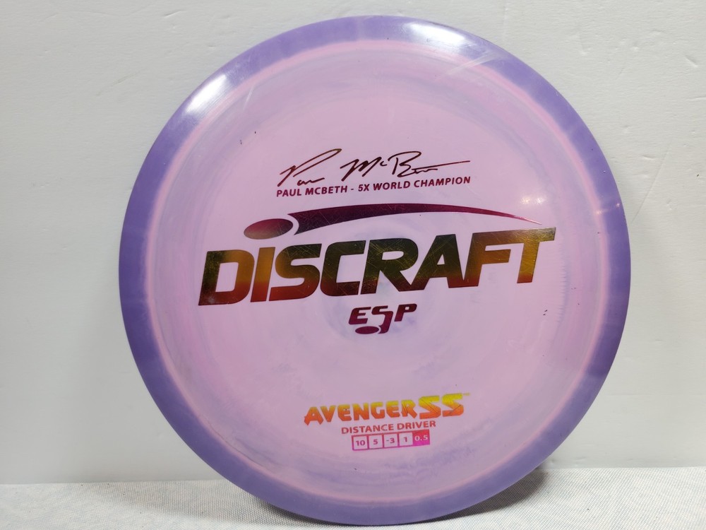 Discraft Paul Mcbeth ESP 5x Avenger SS Purple 175 grams disc golf