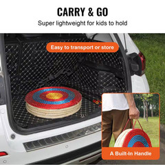 Archery Target, 5-Layers 20 In. Arrow Target, Traditional Solid Straw round Arch