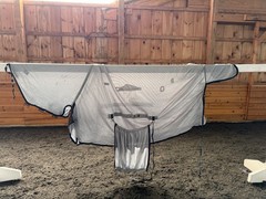 84” Bucas Buzz Off Full Neck Horse Fly Sheet w/Belly Protection – Used