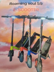 e-scooter, roaming soul, s9, pro, 40km, 350w, 25km/h,3- 5 hrs duration, 18650 