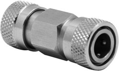 Paintball PCP Double 8mm Female Quick-Disconnect Coupling Adaptor Stainless S…