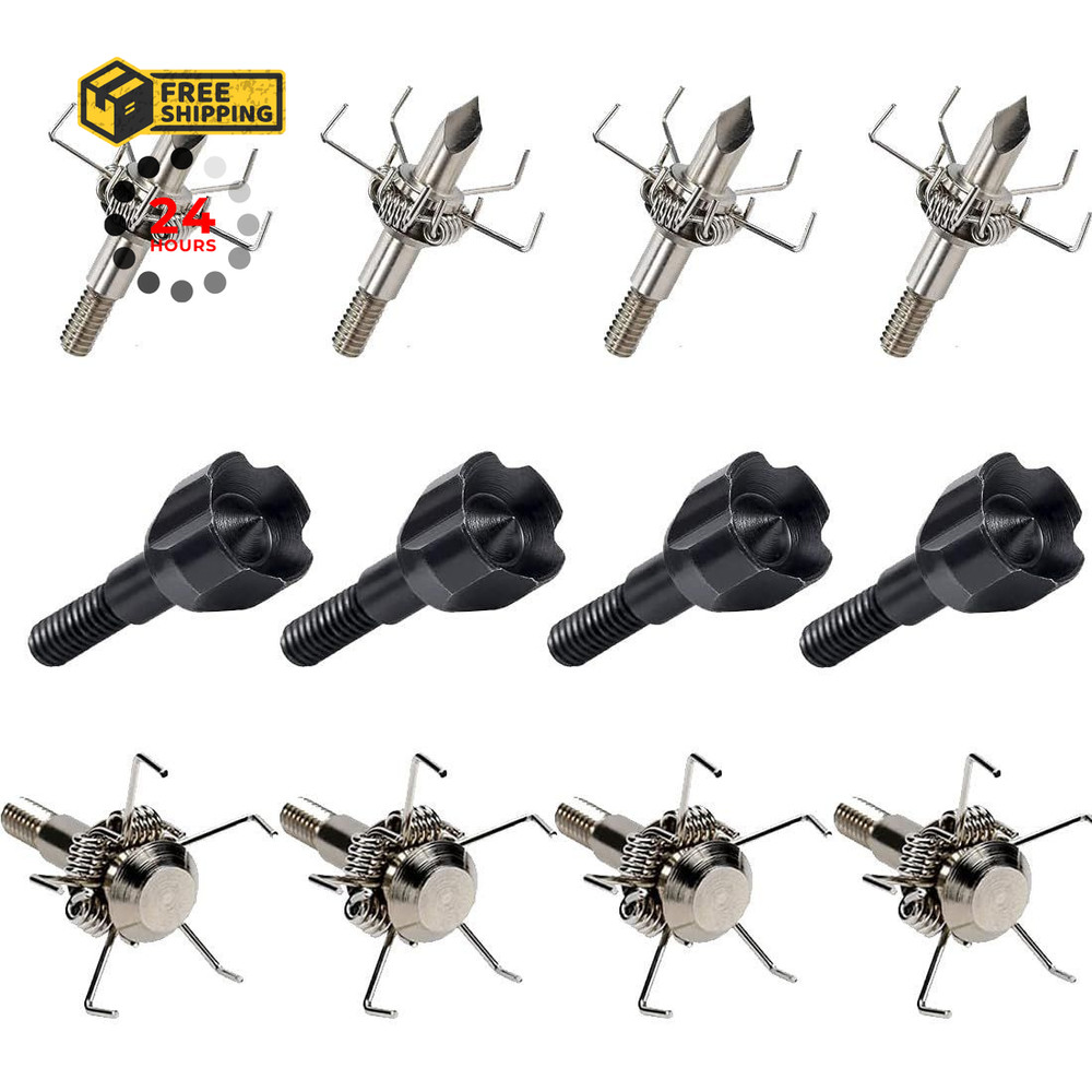 KURUGEILI 12PK 100 Grain Small Game Broadheads Judo 100 Mixed Broadhead