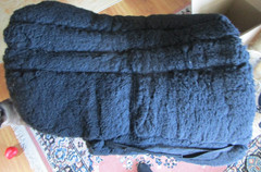 TOKLAT COOL BACK BLACK ORTHAPEDIC FLEECE ENDURANCE SHORT SADDLE PAD 24″X19″
