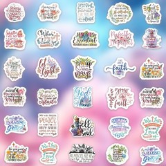 300Pc Bible Verse Christian Stickers Bible Journaling Supplies for Water Bottles