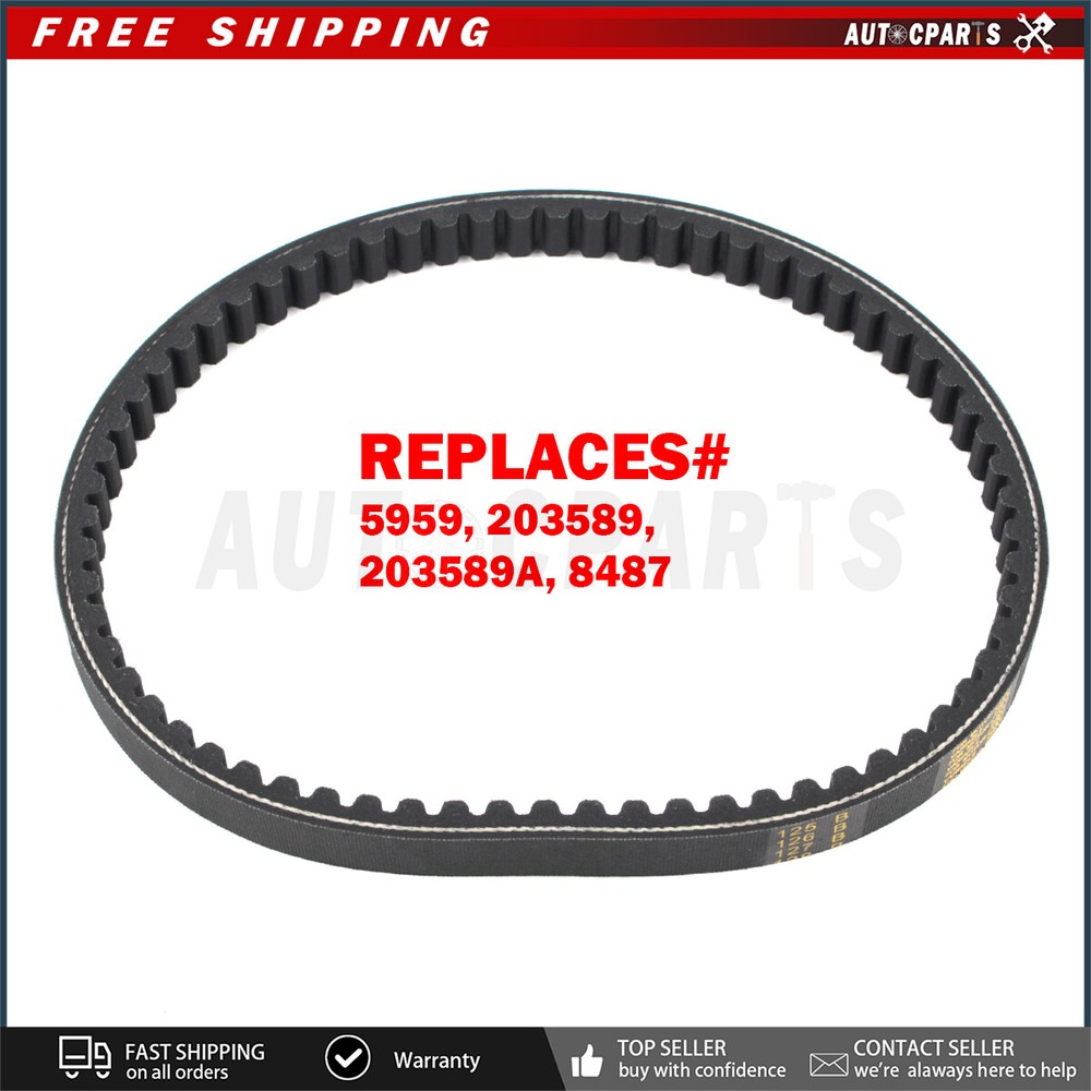 Drive Belt For Manco 285, 286 Dingo, 485, 486, 606 Model Go Karts # 5959, 203589