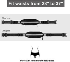 Adjustable Race Number Belt with Pouch – Water-Resistant & Comfortable Fit