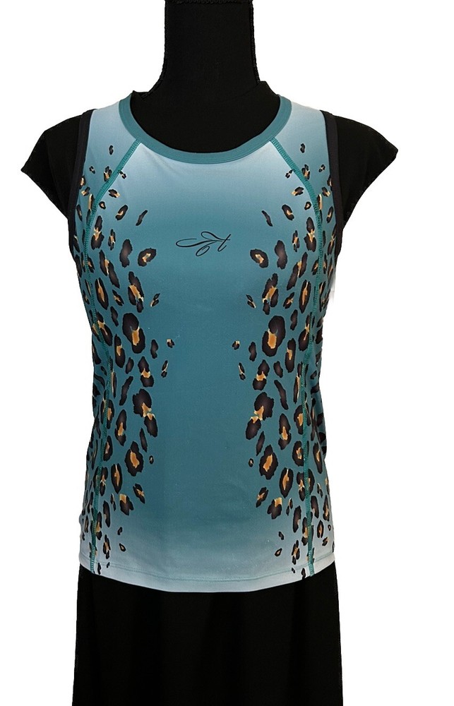 Triflare Animal Print Full Coverage Woman’s Sz L Sleeveless Running Triathlon