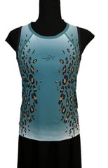 Triflare Animal Print Full Coverage Woman’s Sz L Sleeveless Running Triathlon