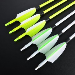 12X 30″ Archery Carbon Arrows Turkey Feather SP500 Recurve Bow Shooting Hunting