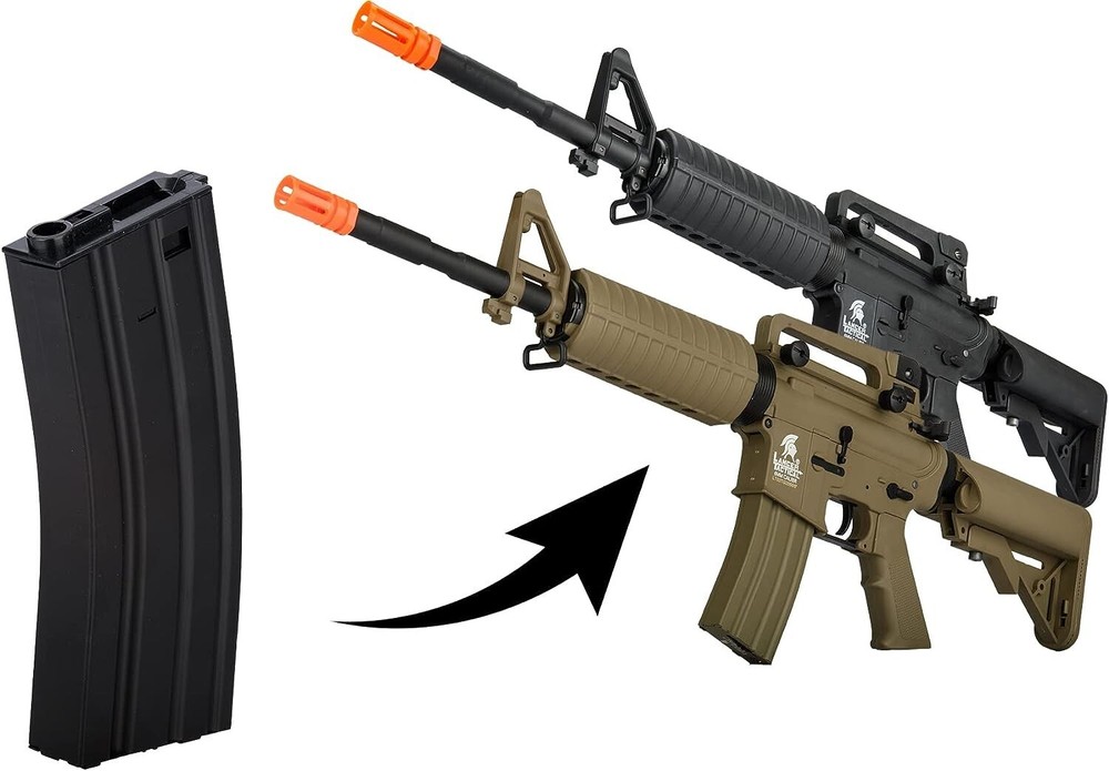 Lancer Tactical Full Metal M4/M16 300 Round High Capacity AEG Airsoft Magazine C