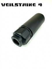 VeilStrike 4″ Matte Black 1/2″x28 Muzzle Brake Extension Tube for GBB