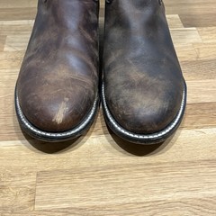 Justin 3410Y Youth Cowboy Boot with Bay Apache Leather Foot and a Roper Toe 6D