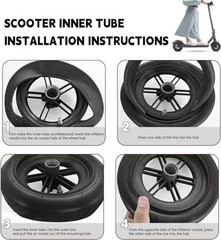 80/65-6 Scooter Tire Replacement, 255×80 10×3 Tire and Tube Set, 10 inch Tire,
