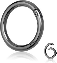 10x Metal Spring O-ring Keychain Wallet Chain Keychain DIY Lanyard Keychain USA