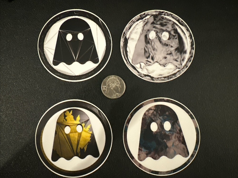 Brand New Ghostly International Sougwen Chung 3 Inch Sticker Set – 4 Stickers