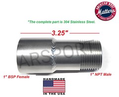 1″ Male Nipple x 1″ Female Threaded Reducer Connector Pipe Fitting/Adapter SS304