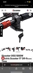 iScooter 1000W Electric Scooter 65KM Range 11″ Off-Road Folding E-Scooter 28Mph