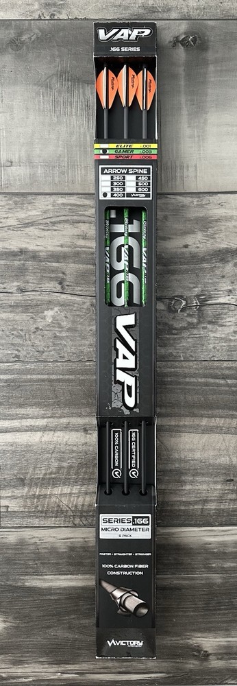 Victory VAP Gamer 400 Spine Arrows 6pk
