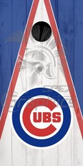 Chicago Cubs Cornhole Board Wraps Laminated Waterproof Non-Fading Vinyl Skins