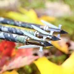 Archery Mechanical Broadheads 100 Grain Expandable Blades, Hybrid 4 Blades, Toug